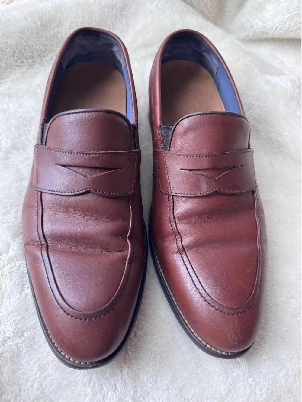 The Good Man Brand men’s brown leather penny loafers, size 10.5M